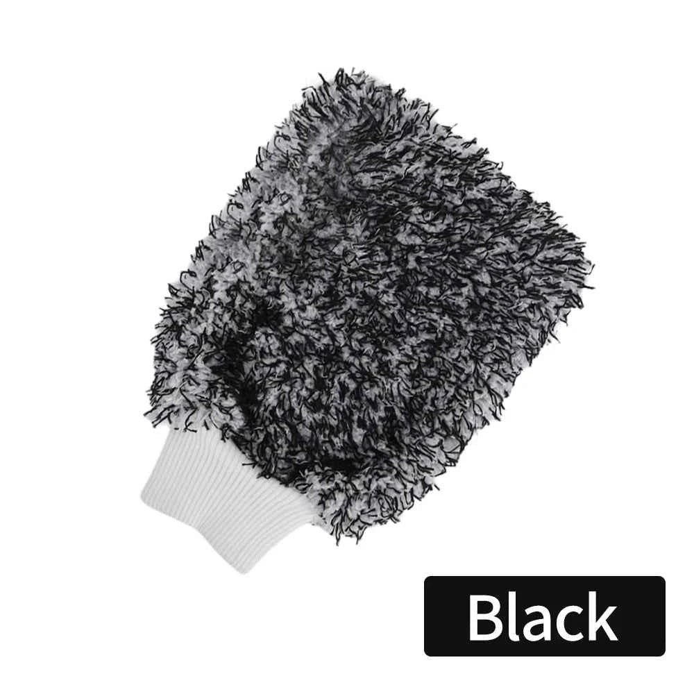 BEAR FORCE Double-Sided Fiber Cleaning Gloves, Soft Material with Elastic Cuffs, Multi-Purpose for Strong Dirt Absorption