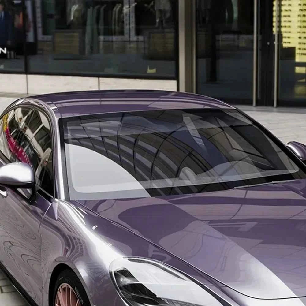 Car Front Windshield Sunshade Protective Film Window Tint Dyeing Film Heat Insulation Sun Protection 20X150cm Vinyl Wrap for Car