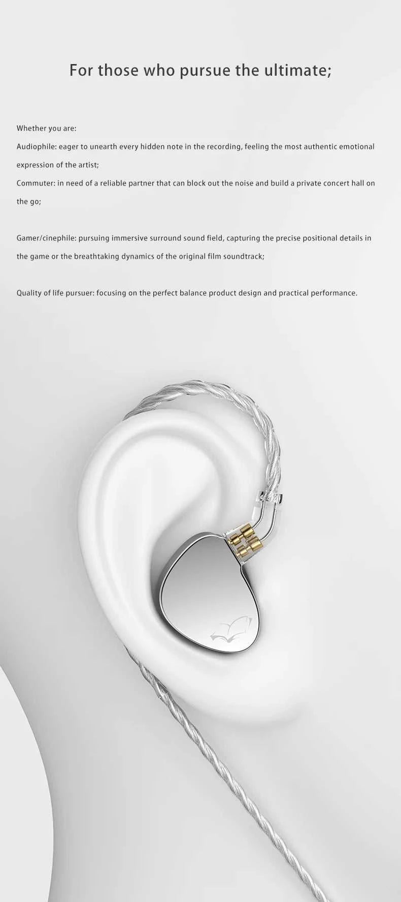 WGZBLON BLON BOOK 10MM + 6MM Dual Dynamic Driver HiFi in-Ear Earphones with High-Purity Silver-Plated Cable The jack market .AU The jack market .AU Accessories Electronics $ 82 14:10#Silver 3.5 No MIC