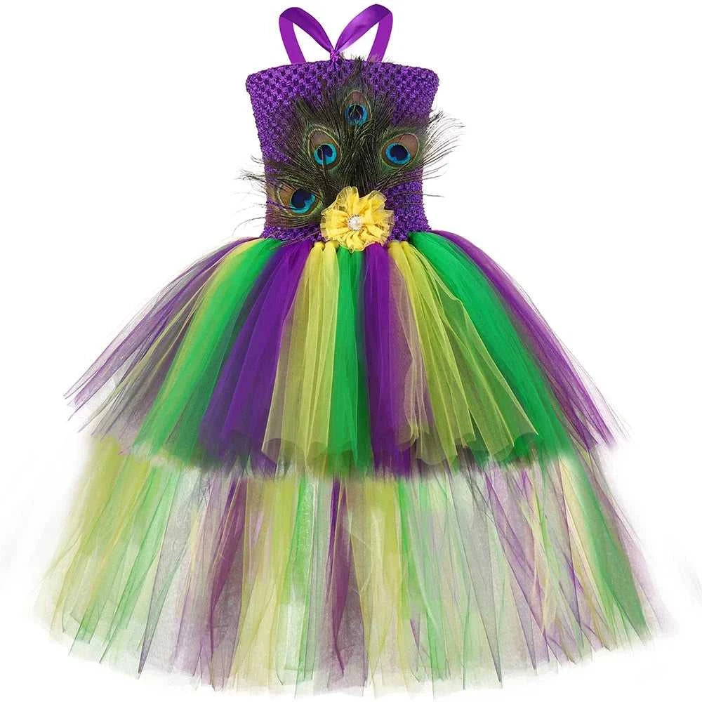 Girls Peacock Costume Kids High Low Flower Feathers Tulle Princess Tutu Dress Girls Halloween Mardi Gras Pageant Party Dresses The jack market .AU The jack market .AU Mum & Kids: Essential Products for Every Family $ 44 14:200003699#Dress and headband;200000463:200661896