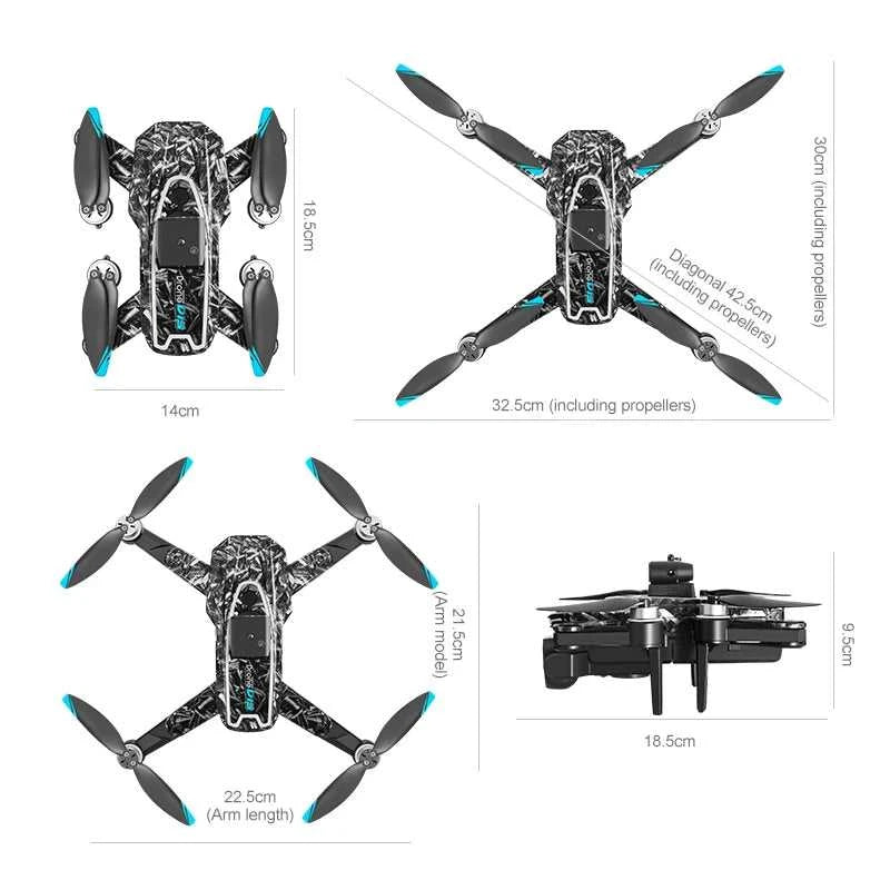 New D13 Drone 4K Professional HD Triple Camera 5G WIFI FPV Dron 360° Obstacle Avoidance Brushless Large Screen RC Quadcopter Toy The jack market .AU The jack market .AU Drones $ 123 14:173#D13-Screen Drone