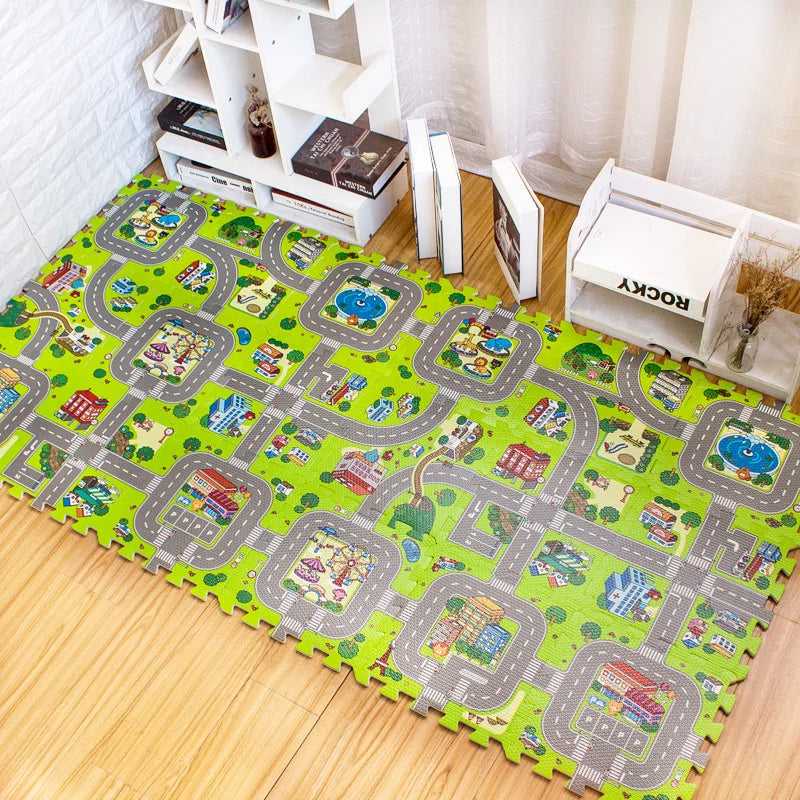 Baby Play Mat 9pcs/lot Kids Carpet Playmat Children Rug Soft Floor Toys Road Traffic Soft Floor Home Decor EVA Kids Foam Puzzles The jack market .AU The jack market .AU Mum & Kids: Essential Products for Every Family $ 43 14:29#1 set