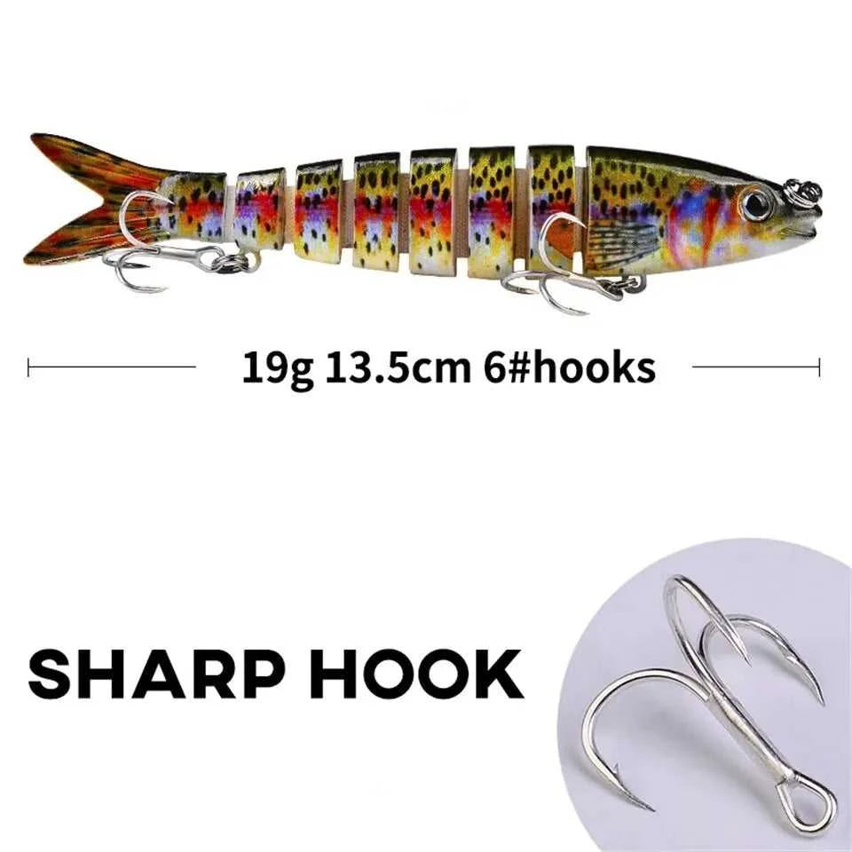Multi Section Lure Bait Fish 13.5cm 19g Artificial Fishing Hard Bait For Dogfish Pike Perch Fake Swimbait Sea Fishing Pesca The jack market .AU The jack market .AU Fishing Gear $ 21 14:29#color 2