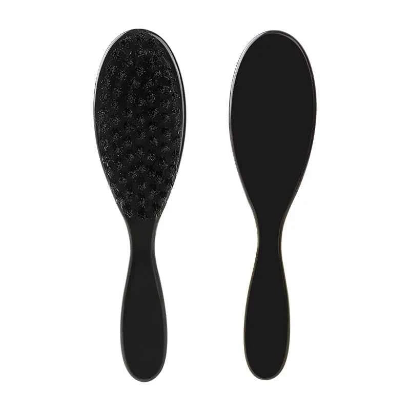 1PC Black Professional Fade Brush Barber Neck Sweeping Brush Comb Haircut Accessories Facial Cleaning Tools For Men Brushes Comb