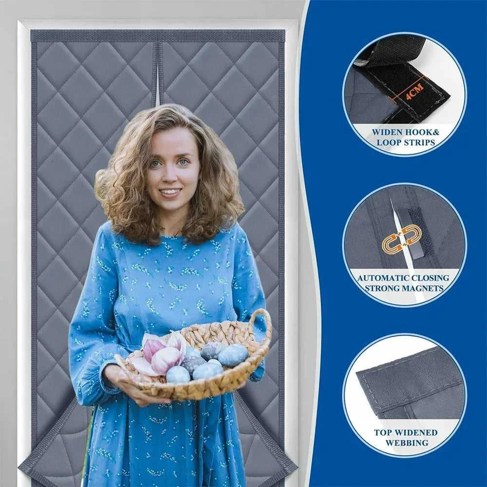 Thermal Insulated Door Curtain Magnetic Insulated Door Covers for Winter Door Blanket Thicken Cotton Insulation Doors Screen The jack market .AU The jack market .AU Home $ 87 14:10#Brown 80x205cm