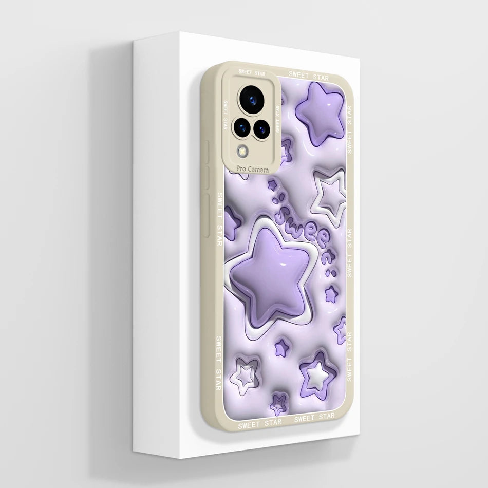 Vivo V21 Liquid Silicone Case - Full Coverage Anti-Drop Protection, Stylish & Soft Back Cover