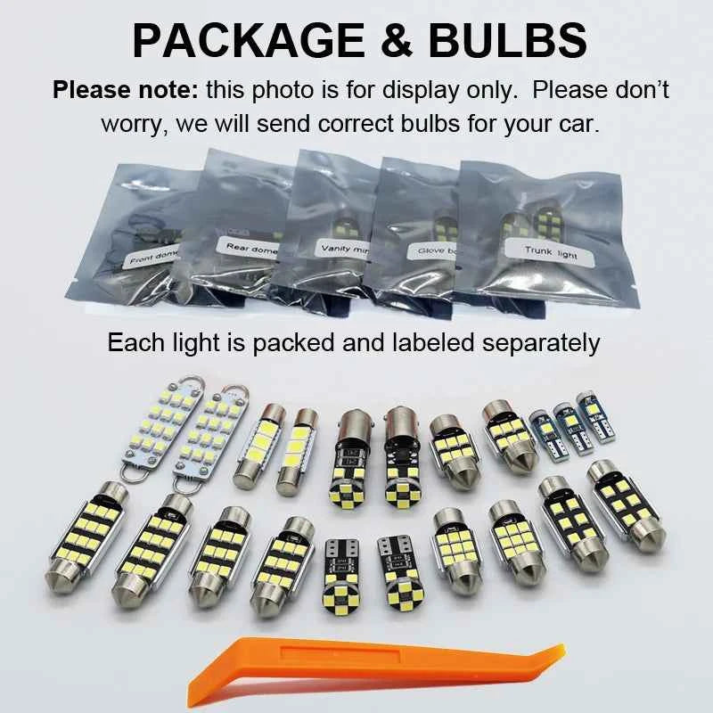 ZITWO 11Pcs LED Interior Light Kit For Toyota Yaris Cross 2020 2021 2022 2023 2024 Luggage Number Plate Bulb Canbus No Error