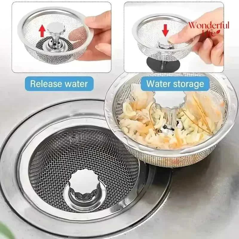 2Setc Drain Basket Kitchen Sink Strainer Set With Handle Stopper Me Handle Stopper Kitchen Sink Strainer Stainless Replacement The jack market .AU The jack market .AU Home $ 48 14:202732816#2Set