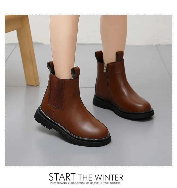 Size 27-37 Kids PU Leather Boot Warm Autumn Winter Children's Shoes Princess Girls Anti Slip Foot Warmer Snow Boots The jack market .AU The jack market .AU Mum & Kids: Essential Products for Every Family $ 43 14:365458#D-12Brown;200000124:150#27