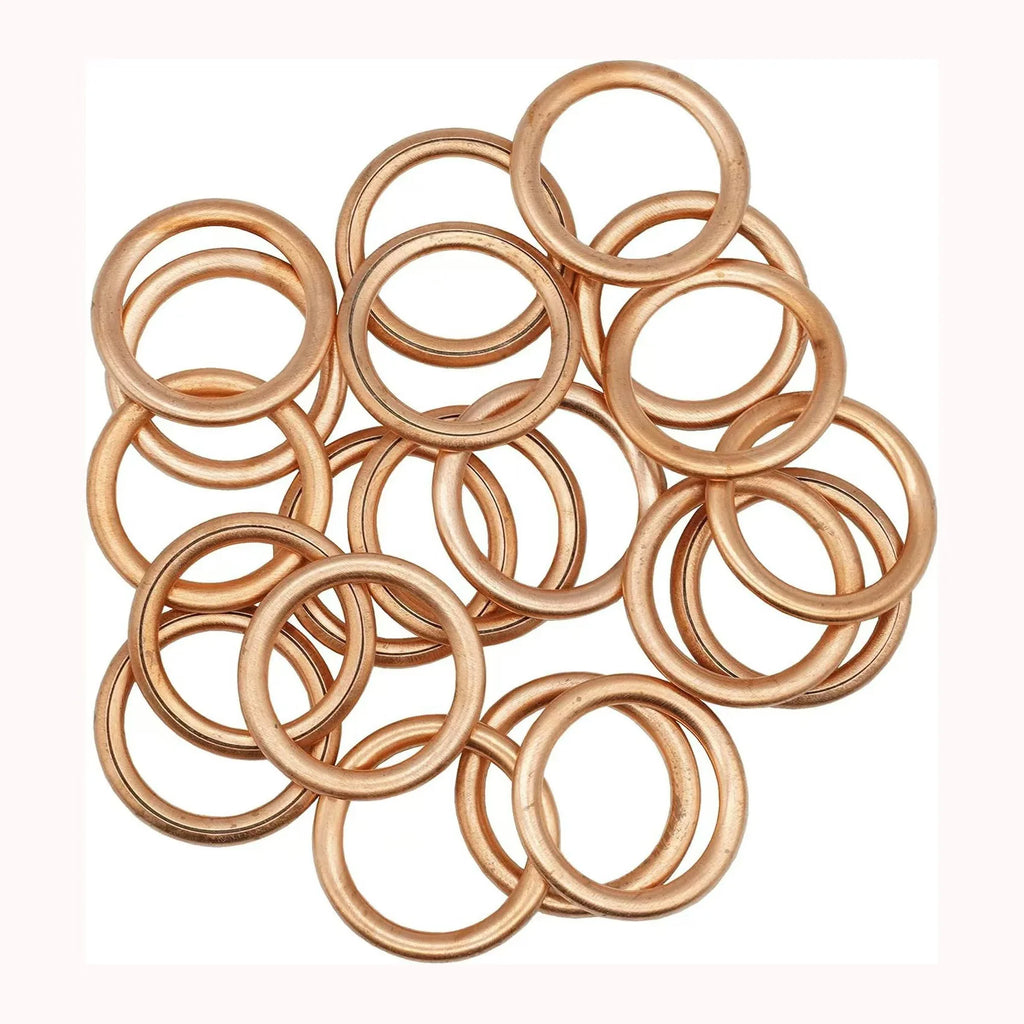 Car Oil Pan Drain Gasket Drainage Bolt Pad Aluminum/ Copper Oil Drain Plug Gasket Replaceable Accessories for Volkswagen Audi