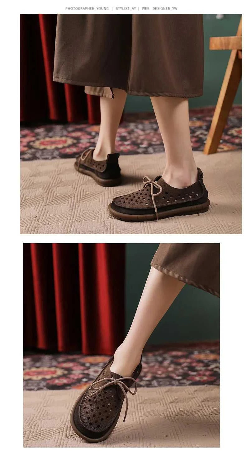 Careaymade-Summer top layer cowhide sandals,clown cute big toe shoes,hollow hole shoes,pure Handmade breathable casual shoes 34 The jack market .AU The jack market .AU Step Up Your Style: Trendy Shoes for Every Occasion! $ 112 14:29#Beige Elastic band;200000124:200000334
