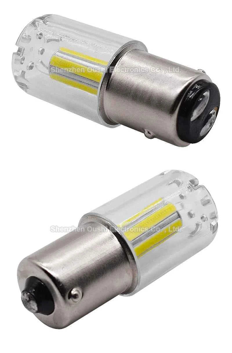 1X P21W BA15S LED 1156 BAY15D 1157 P21/5W LED Bulb COB Car LED Turn Signal Light Brake Reverse Lamp DRL 12V 24V Red White Yellow