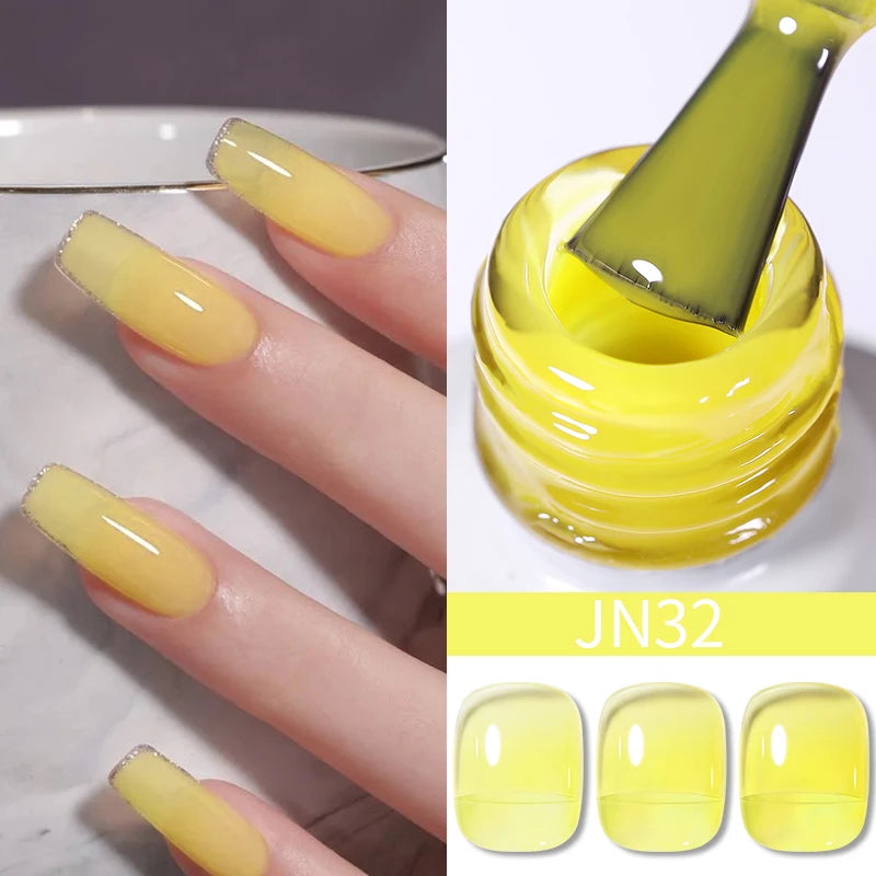 BORN PRETTY Neon Red Gel Nail Polish Yellow Green Summer Color Semi Permanent Varnish 10ml Soak Off UV LED Nail Art Manicure