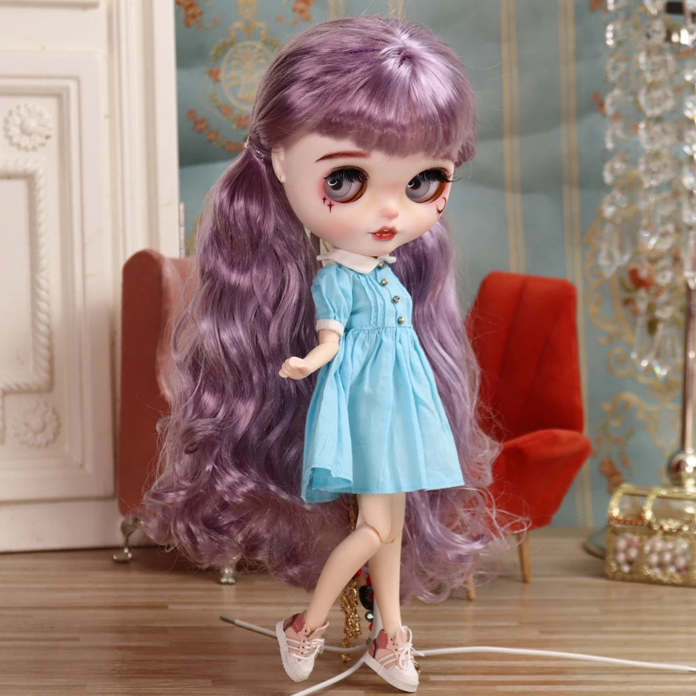 Outfits For ICY DBS Blyth Doll Simple Dress Cassual Style Special Price Suit 1/6 Jecci Five Azone S Anime Girl Ob24 Toys