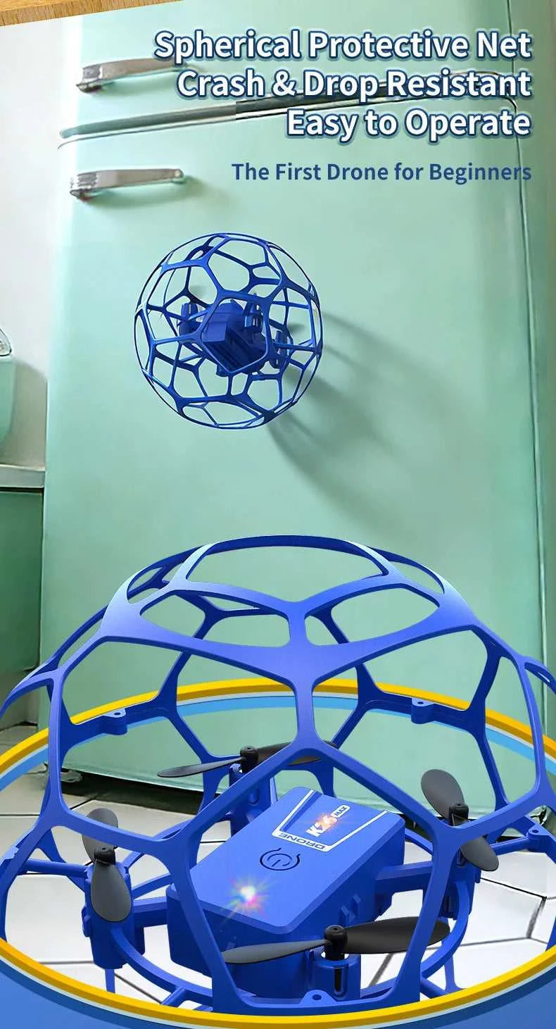 K26 MINI Air Soccer Competitive Drone | 360° Full Protection Crash-Proof | Hand Throw Takeoff No Remote Skill Birthday Gift The jack market .AU The jack market .AU Drones $ 71 14:193#K26-Red