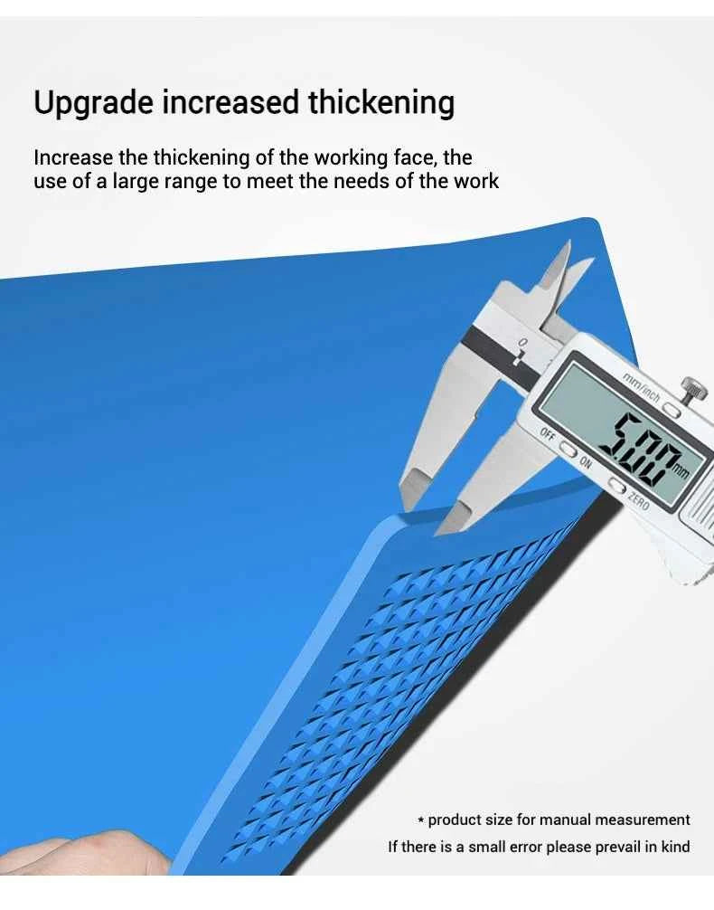 ESD Heat-Resistant Silicone Soldering Mat with Magnetic Grip