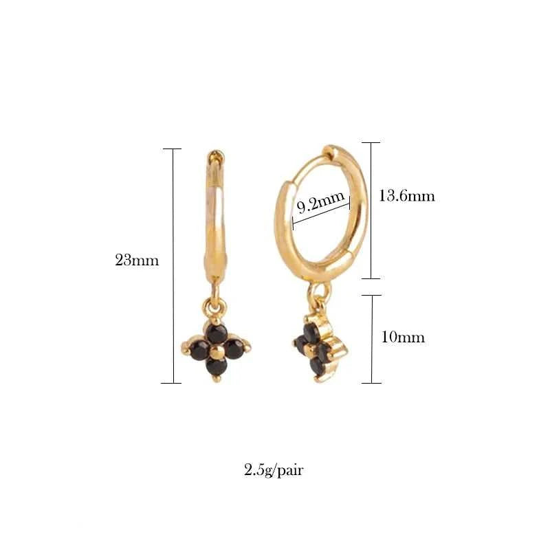 TIANDE Black Zircon Hoop Drop Earrings for Women Gold Plated Piercing Women's Dangle Earrings Set 2022 Fashion Jewelry Wholesale The jack market .AU The jack market .AU Jewellery & Chains $ 48 200001034:200025551#JQH0068-SS-5