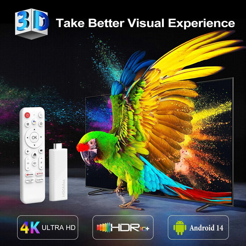 Smart TV Stick H96 MAX H313 Android 14 2.4G 5G Wifi6 BT5.0 Quad Core Home Media Player Voice Assistant Remote TV Stick The jack market .AU The jack market .AU Accessories Electronics $ 77 14:365458#2G 16G