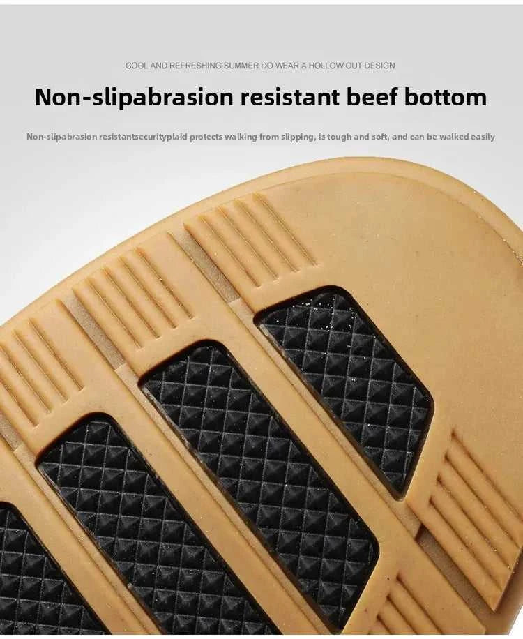 Men's Genuine Leather Sandals Breathable Summer Casual Shoes Soft Bottom Anti-Slip Hollow out Design Comfortable Dad Shoes The jack market .AU The jack market .AU Step Up Your Style: Trendy Shoes for Every Occasion! $ 74 14:193;200000124:200000364