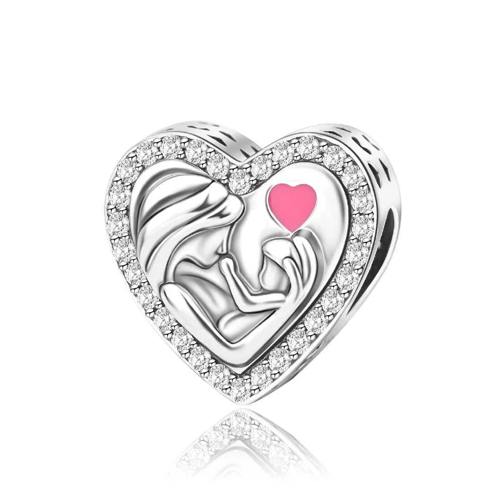 1 Pcs 925 Sterling Silver Family Jewelry Mother And Daughter Diy Pendant, Suitable For Women's Bracelets DIY Making jewelry The jack market .AU The jack market .AU Jewellery & Chains $ 50 14:202619806#S925