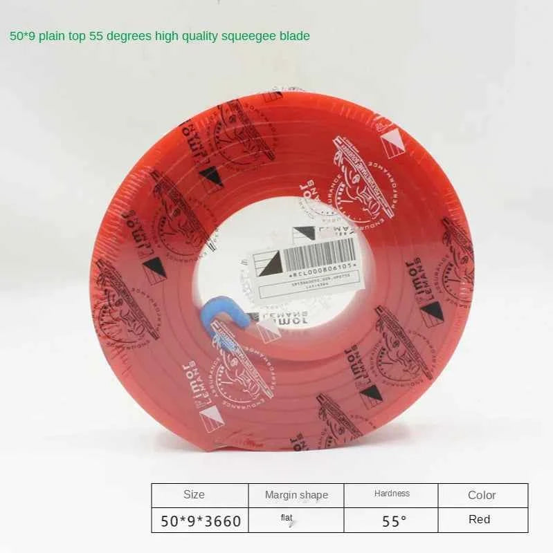 Squeegee Master 50mm Flat Silkscreen Squeegee - Durable Polyurethane Blade for Precision Printing