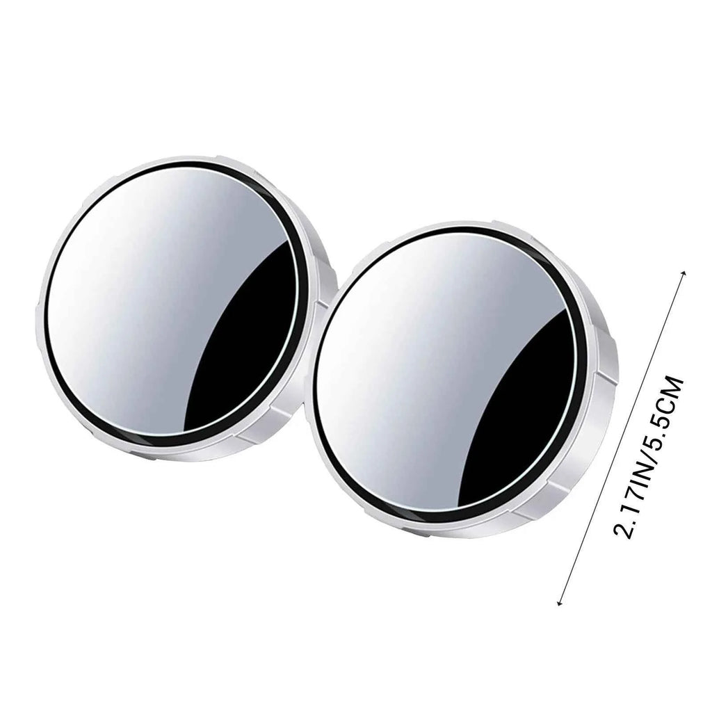 Car Blind Spot Mirror 360 Degree Adjustable Round Convex Rear View Mirror with Suction Cup Wide Angle Clear HD Anti Glare