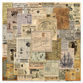 35PCS Yellowed Old Newspaper Vintage Parchment Retro Stickers Decals DIY Car Suitcase Scrapbook Phone Laptop Bike Sticker