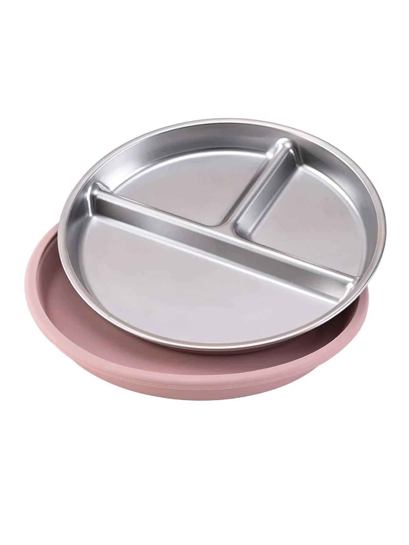Color Kids 1PCS Stainless Steel Plate Detachable Suction Dishes Baby Feeding Sucker Bowl Food Grade Silicone Food Tray Tableware The jack market .AU The jack market .AU Mum & Kids: Essential Products for Every Family $ 29 14:496#55-sage