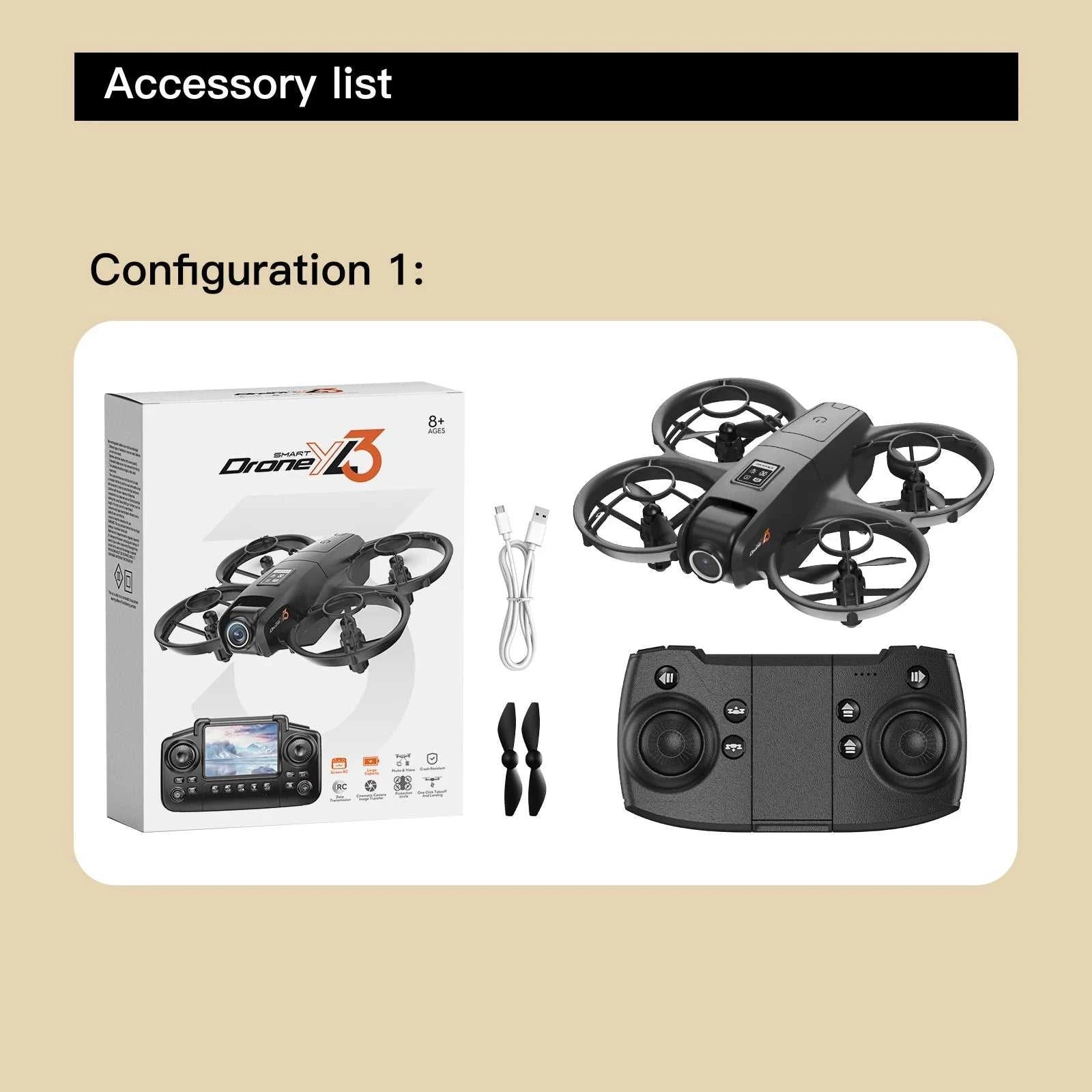 2025 NEW GISAEV YL3 Drone for Kids & Beginners - 2.4'' Screen Remote Dual 4K Cameras Auto Hovering Stable Flight Perfect Gift The jack market .AU The jack market .AU Drones $ 90 14:29#White-Screen-4K-1B