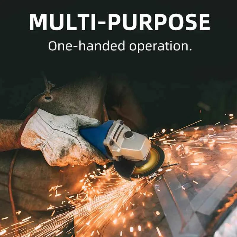 Brand Name Mini Electric Angle Grinder - Versatile 110V/220V, 6 Speed Settings for Precision Cutting, Polishing & Grinding