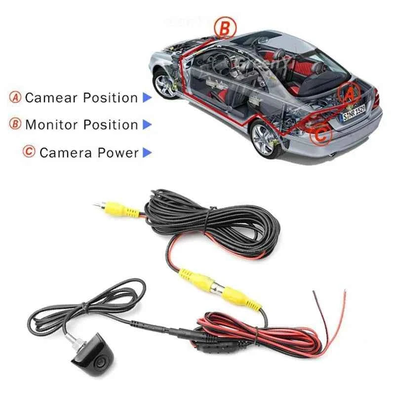 GM plug-in Korean screw hole 4-pin camera reversing side view rear view camera ruler HD camera