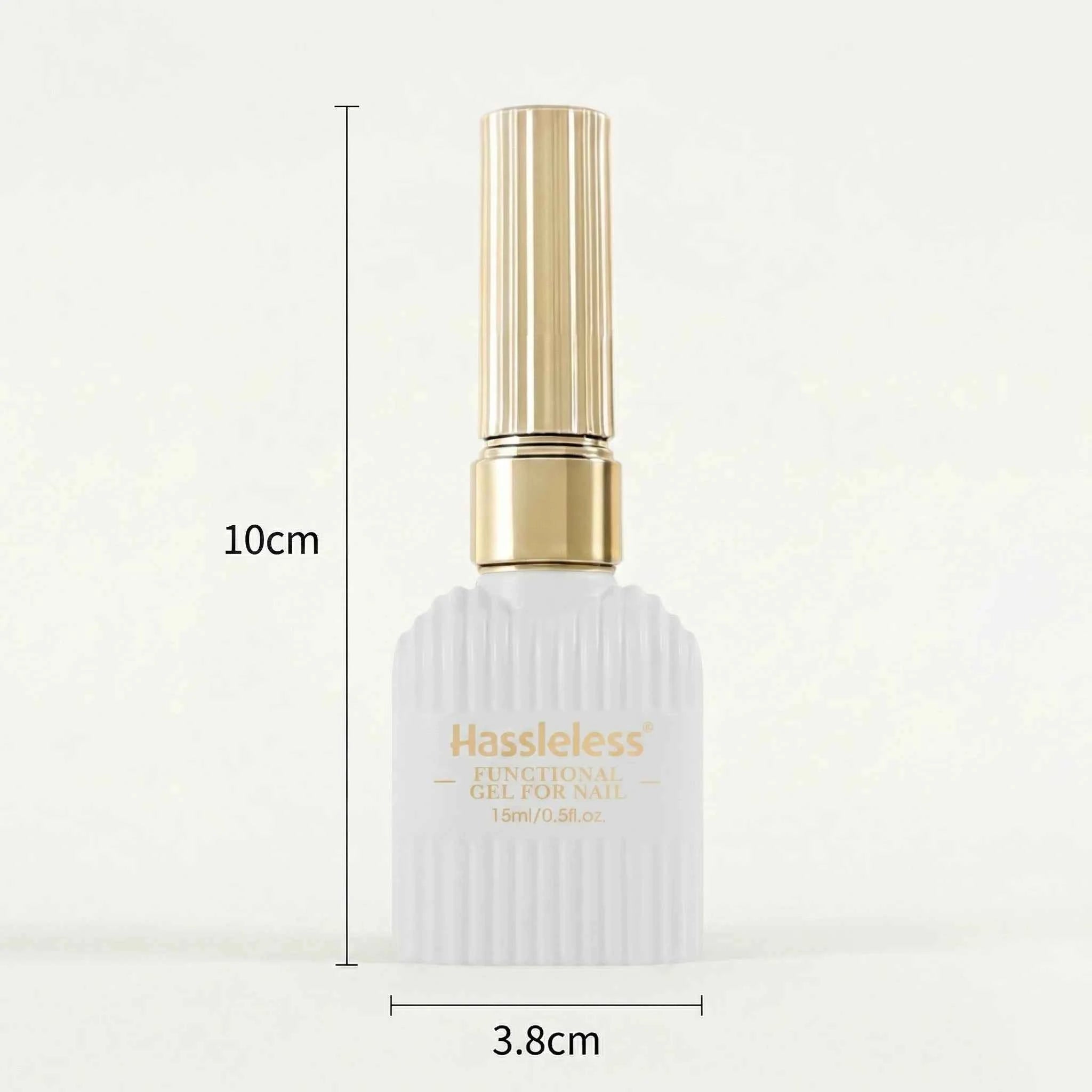 Hassleless  15ml No-Wipe Gel Nail Polish  (Base Coat  Top Coat) / LED Gel Removable Nail Polish