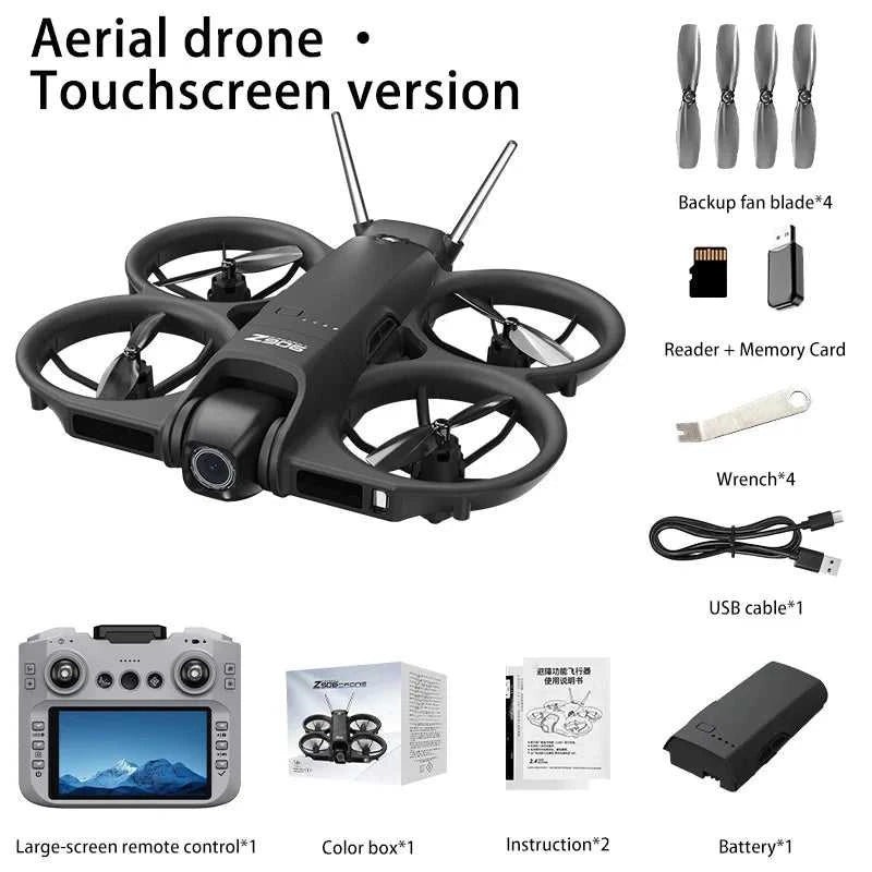 2026 Lenovo Drone With 4.3-inch Large Screen 8k High-definition Aerial Photography Obstacle Avoidance Remote Control Quadcopter The jack market .AU The jack market .AU Drones $ 99 14:29#Black