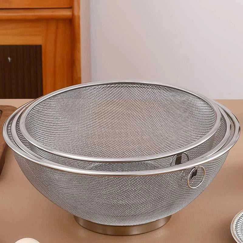 New Stainless Steel Flour Sieve Sifter Colander Drain Basket Food Filter Juice Strainer Noodle Drainer Skimmer Kitchen Tools The jack market .AU The jack market .AU Home $ 25 14:10#26cm