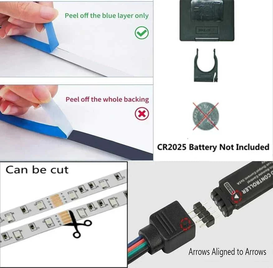 Smart Led Lights Strips 5V 5050 Rgb Ice String Fairy Lights Bar Lighting Bluetooth App Control Adhesive Usb Led Ribbon Tape Lamp The jack market .AU The jack market .AU Home $ 74 136:9131281595#24KEY Bluetooth;200007763:201336100;249:200006305#None Waterproof;380:200746124#30m-1181.1Inch