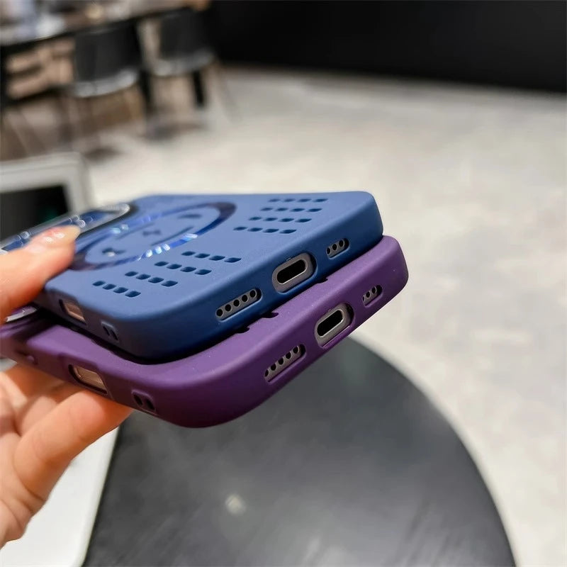 MagSafe Heat-Dissipating Case for iPhone 11-16 Pro Max Plus - Magnetic Bracket Bumper Back Cover