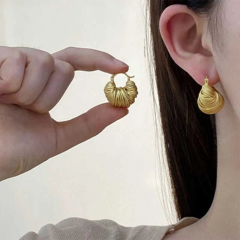 Vintage Weave Coil Shape Unique Women Earrings Party Gifts Wedding Jewelry Personality Elegant Fashion Trendy Accessories QD310 The jack market .AU The jack market .AU Jewellery & Chains $ 57 200001034:201447815#2