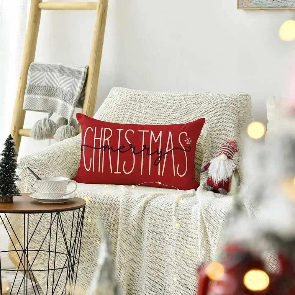 Xmas Tree Pillow Cover 30x50cm Linen Throw Pillowcase Merry Christmas Decorative Snowmen Letter Decor Pillowcase Cushion Cover The jack market .AU The jack market .AU Home $ 22 14:193#merry christmas 1