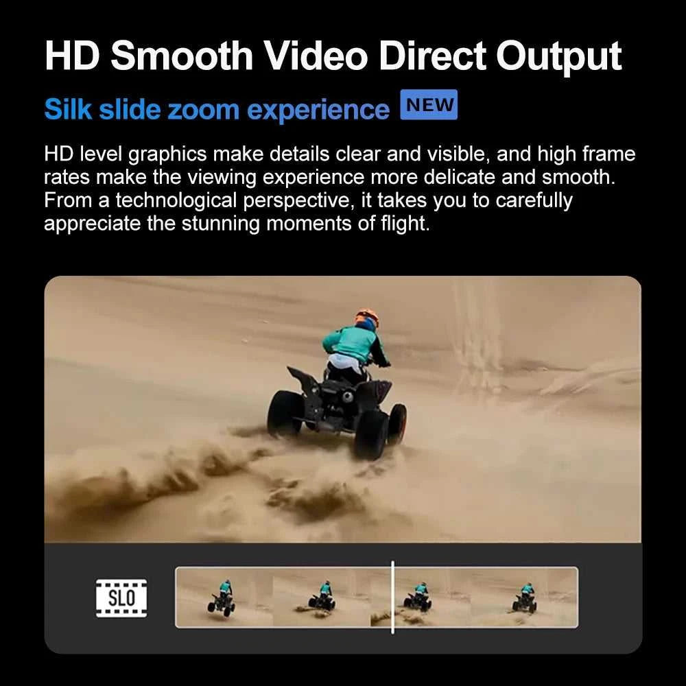V66 Mini Drone 4K Profesional Dual Camera Headless Mode Obstacle Avoidance WiFi FPV Dron 360° Flip RC Quadcopter Toys for Kids The jack market .AU The jack market .AU Drones $ 85 14:10#Grayish White