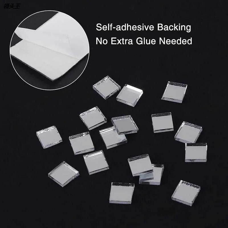 60cm Self-Adhesive Real Glass Craft Mini Square Mirrors Mosaic Tiles Stickers Bathroom DIY Handmade Craft Home Decoration Making The jack market .AU The jack market .AU Home $ 20 14:173#Gold-4X60cm;5:100012359#5x5mm
