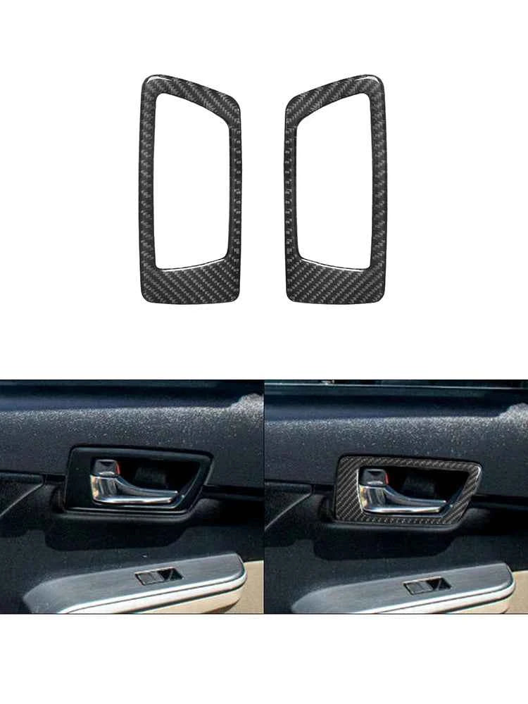 Carbon Fiber Material Black Stickers Cover Trim For Toyota Camry 2012 2013 2014 Car Interior Decorative Accessories