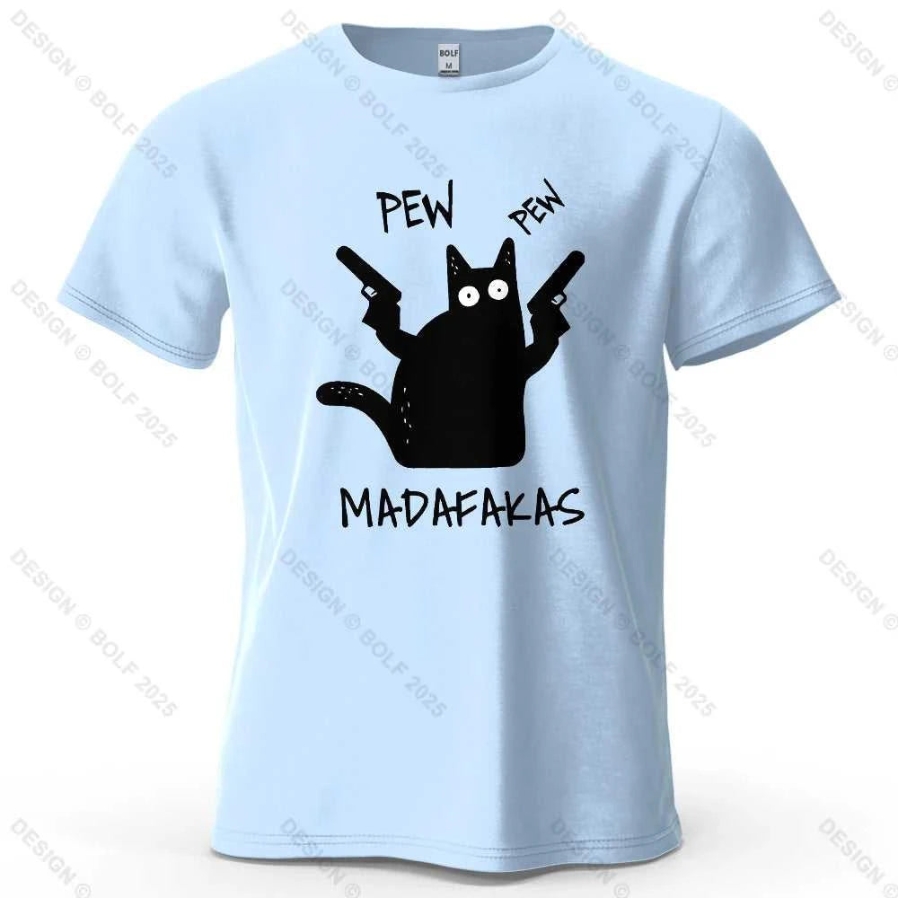 Cool Cat Funky Printed Men's T-Shirt 100% Cotton Oversized Humorous Graphic Tees for Women Tops Tees Casual Streetwear The jack market .AU The jack market .AU Men Fashion $ 31 14:200002984#Wine Red;5:361385