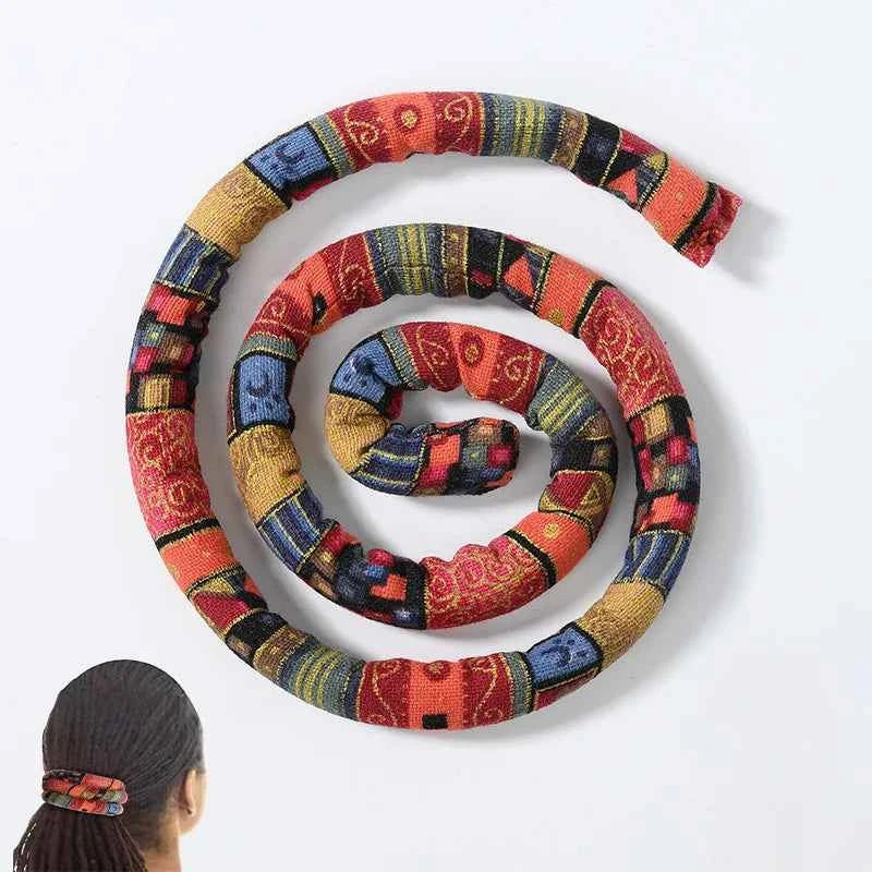 Colorful Dreadlocks Ponytail Hairpin - Bendable Ethnic Style Hair Bands for Creative Hair Styling