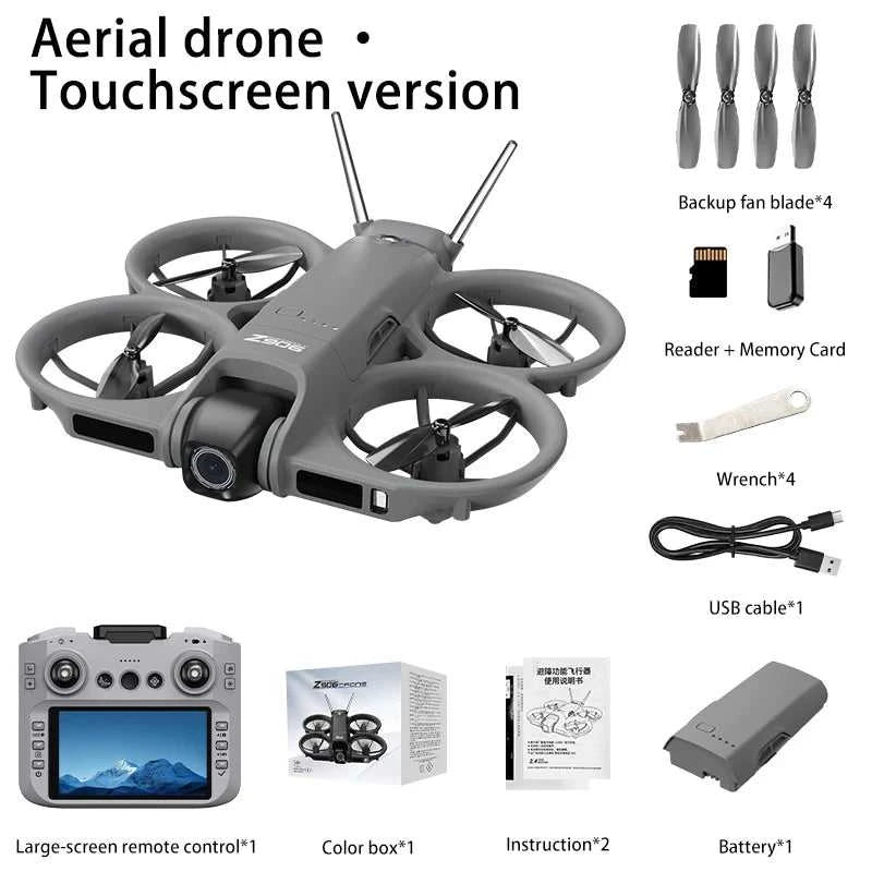 Lenovo Drone With 4.3-inch Large Screen 8k High-definition Aerial Photography Obstacle Avoidance Remote Control Quadcopter 2026 The jack market .AU The jack market .AU Drones $ 100 14:175#Black screen control