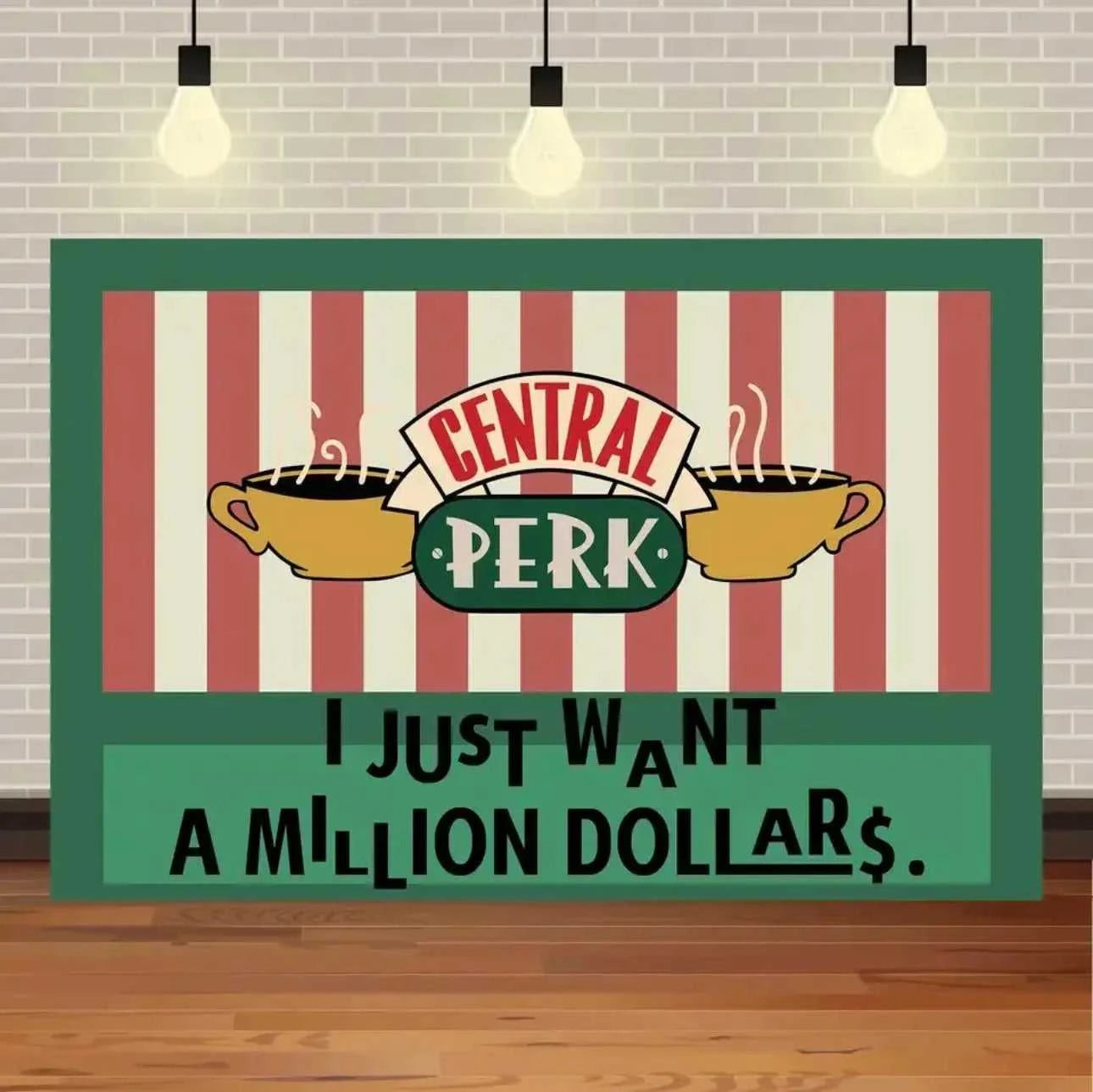 Red Brick Wall Theme Party Custom Backdrop Decorate Central Perk Friend Tv Show Retro Pub Sofa and Coffee Photography Background The jack market .AU The jack market .AU Home $ 57 14:200006153#JH 55-7;5:4182#270X180CM