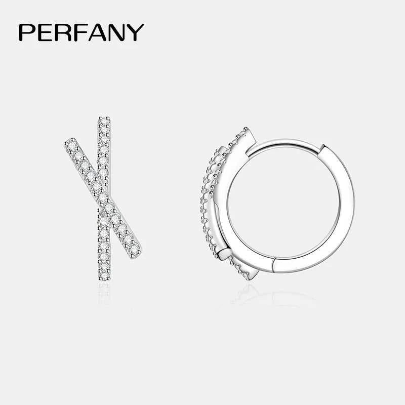 PERFANY 0.28CT Full Moissanite Hoop Earrings Women S925 Pure Silver Cross Design Laboratory Diamond Fashion Jewelry Party Gift The jack market .AU The jack market .AU Jewellery & Chains $ 82 200001034:361180#Total-0.28CT