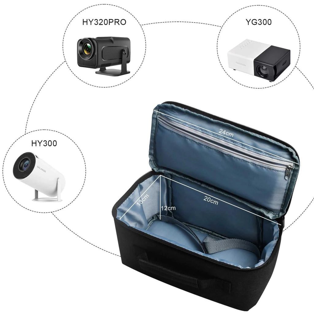 ZDSSY HY320 Projector Storage Bag Case Travel Carry Projector Bag for HY320 Zipper Protector Carrying Bags for HY300 Projector The jack market .AU The jack market .AU Accessories Electronics $ 51 14:4#Grey
