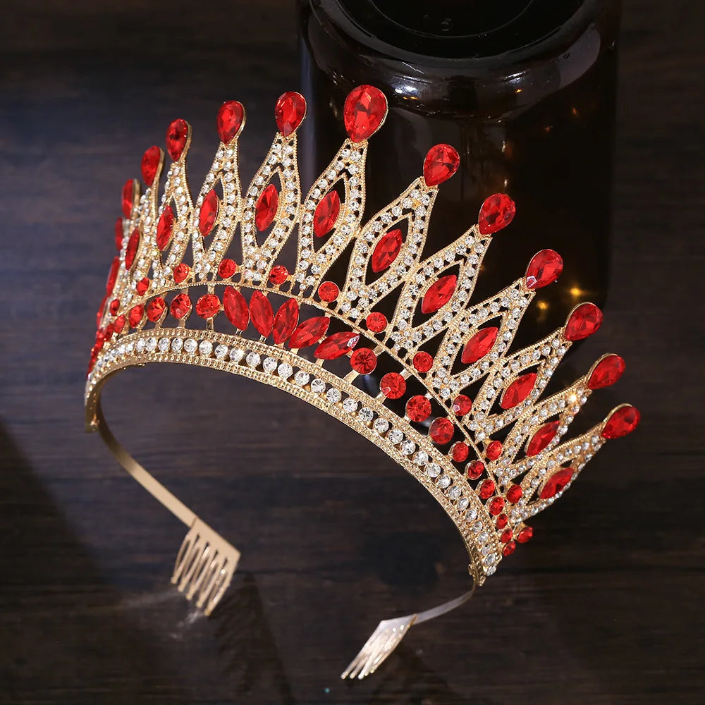 Miss Universe Angola Crown Tiara with Comb – Stunning Bridal Headdress for Pageants & Weddings