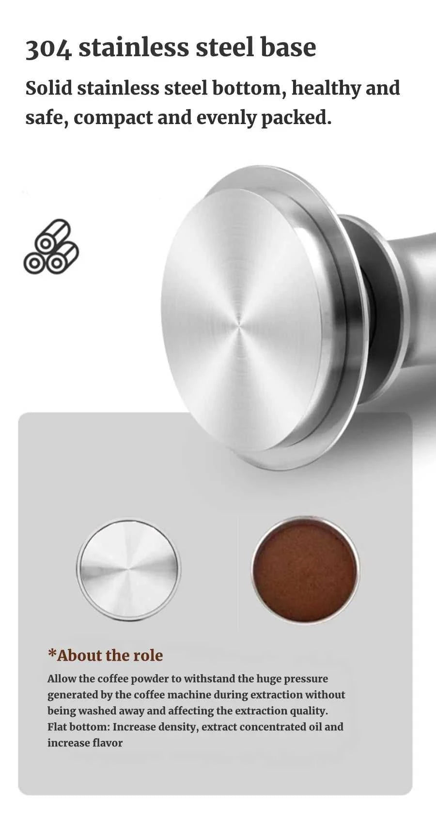 58mm 53mm 51mm Espresso Tamper Barista Coffee Tamper with Calibrated Spring Loaded Stainless Steel Tampers The jack market .AU The jack market .AU $ 36 14:200006152#53MM(CAN USE FOR 54)