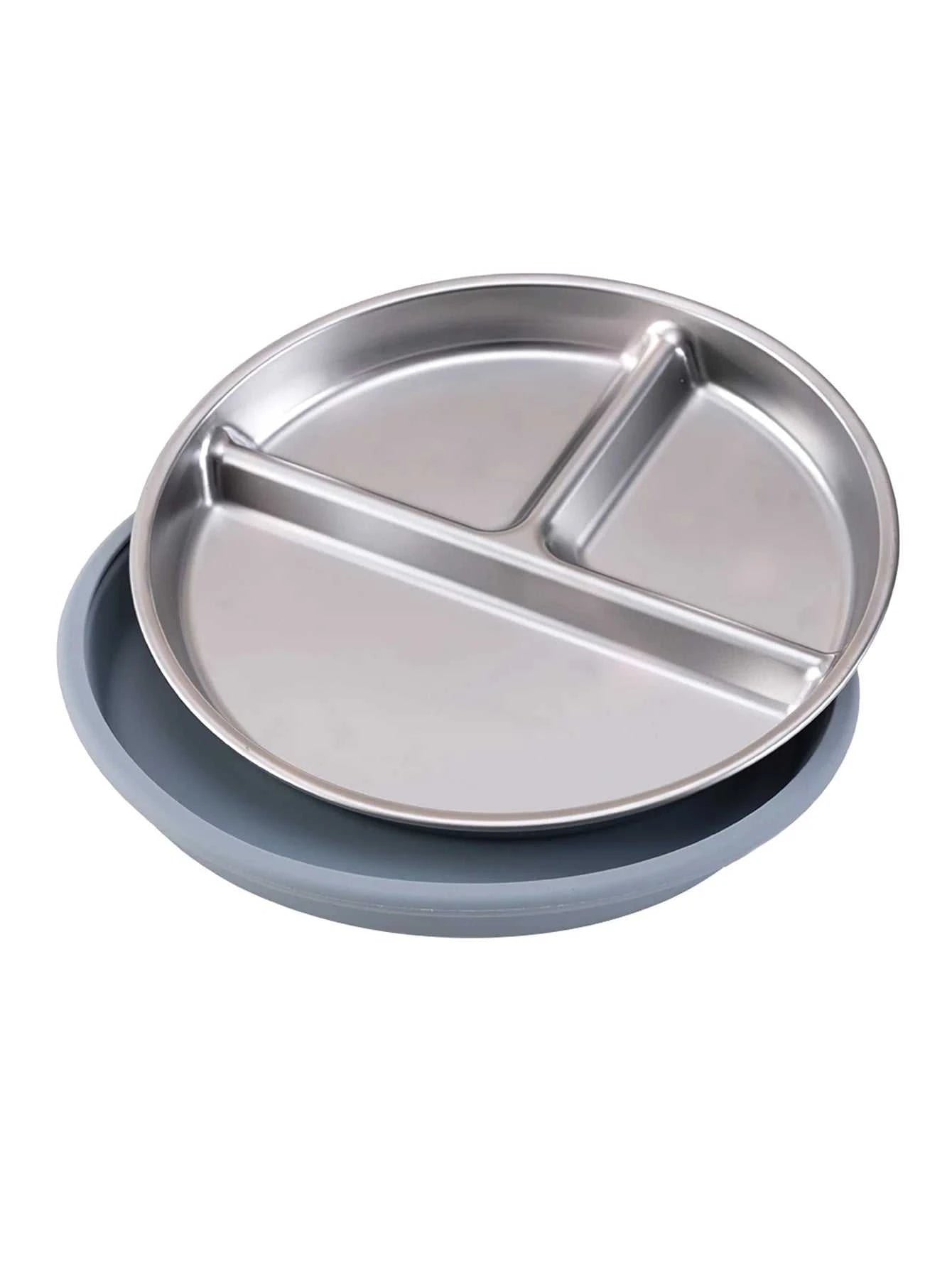 Color Kids 1PCS Stainless Steel Plate Detachable Suction Dishes Baby Feeding Sucker Bowl Food Grade Silicone Food Tray Tableware The jack market .AU The jack market .AU Mum & Kids: Essential Products for Every Family $ 29 14:496#55-sage